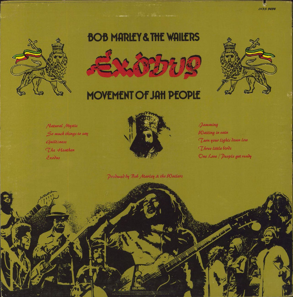 Bob Marley & The Wailers Exodus - 1st US vinyl LP album (LP record)