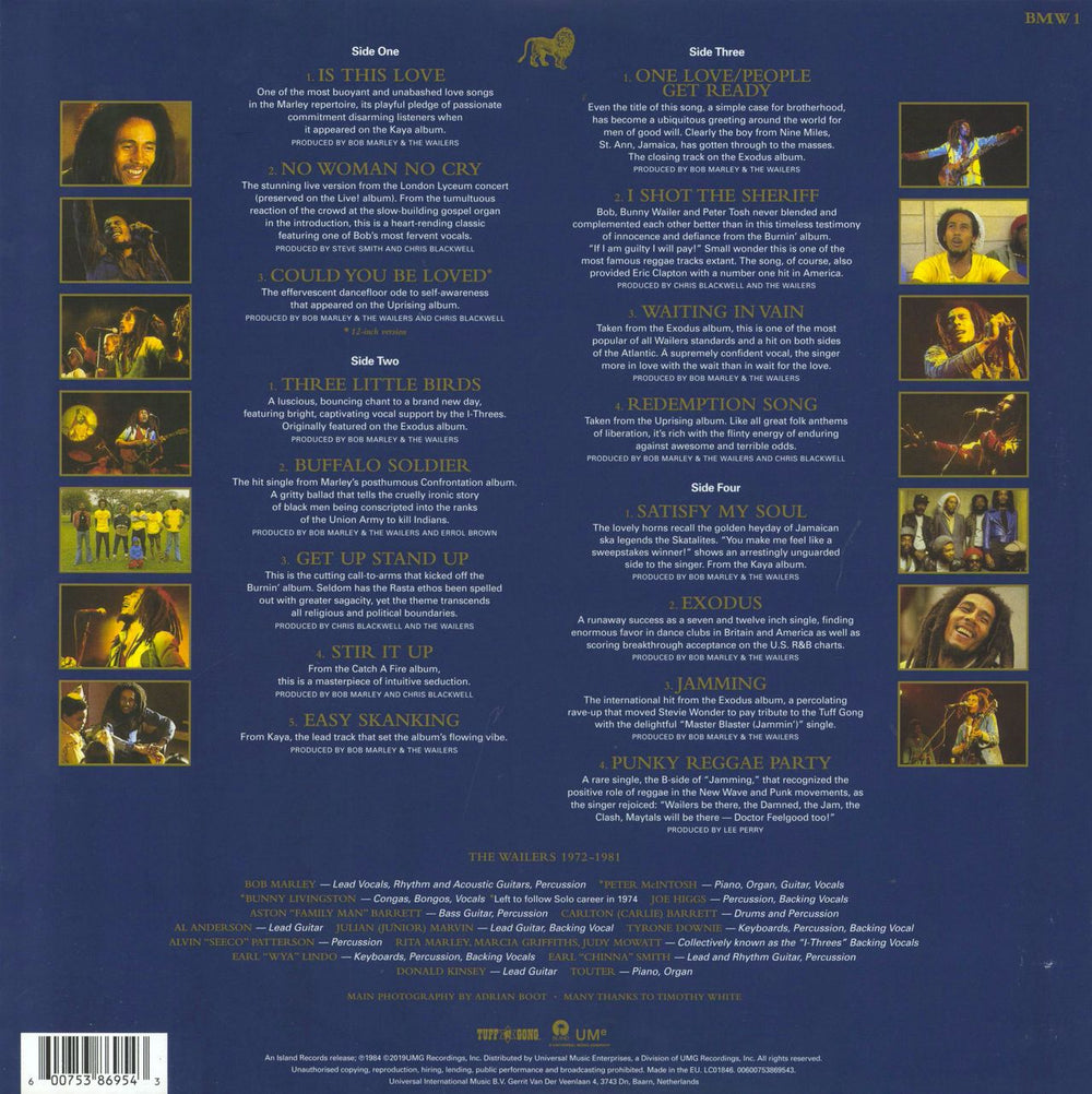 Bob Marley & The Wailers Legend: The Best Of - 180gm UK 2-LP vinyl record set (Double LP Album) 600753869543