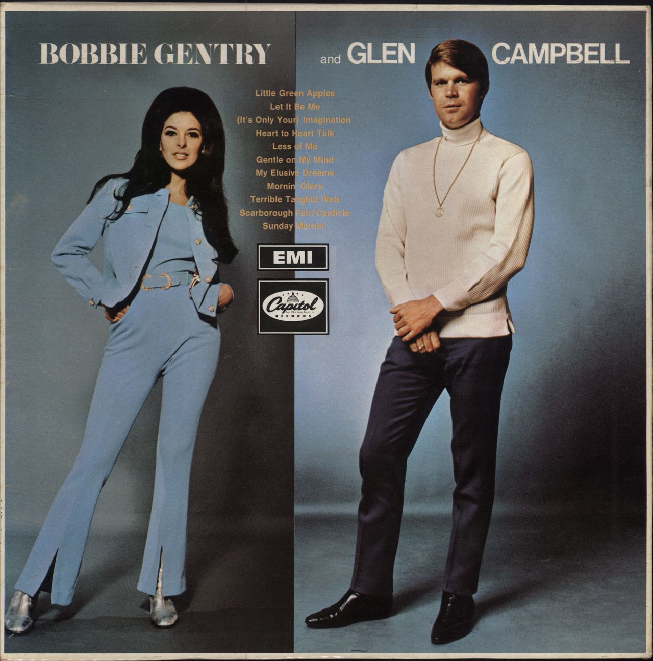 Bobbie Gentry & Glen Campbell Bobbie Gentry & Glen Campbell - Black Label UK vinyl LP album (LP record) T2928