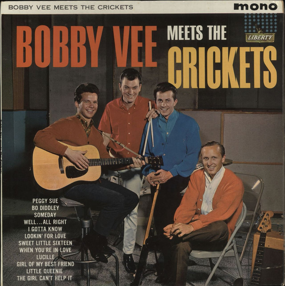 Bobby Vee Bobby Vee Meets The Crickets - VG UK vinyl LP album (LP record) LBY1086