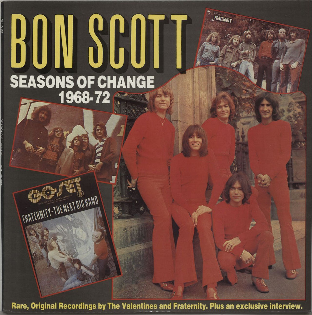 Bon Scott Seasons Of Change 1968-1972 Australian vinyl LP album (LP record) RVLP-33