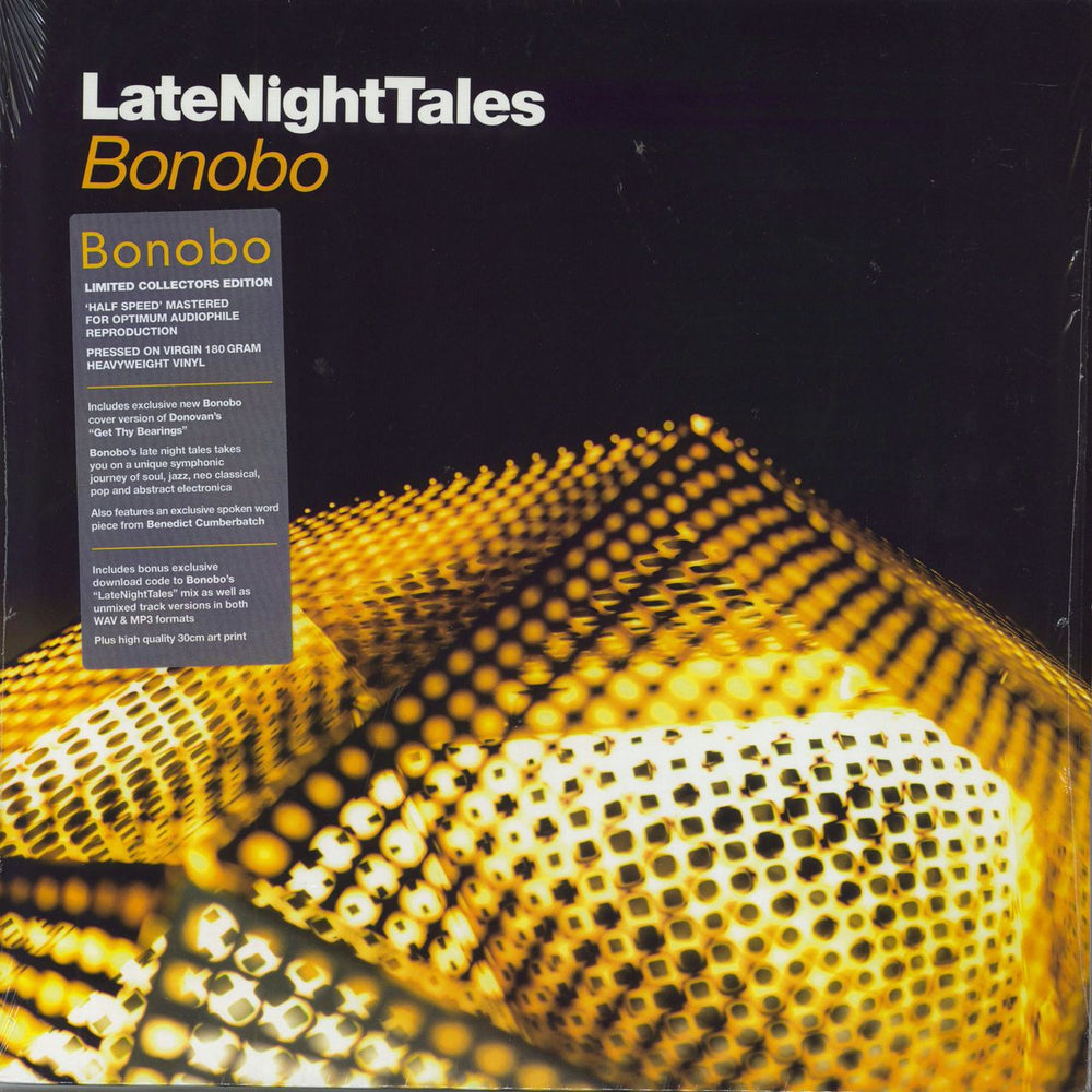 Bonobo Late Night Tales - 180gram Vinyl + Stickered Shrink UK 2-LP vinyl record set (Double LP Album) ALNLP34