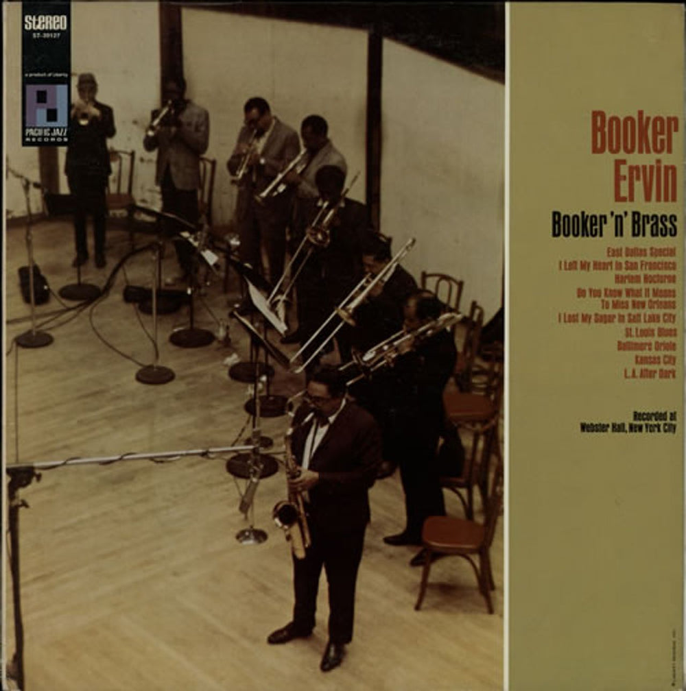Booker Ervin Booker 'n' Brass US vinyl LP album (LP record) ST-20127