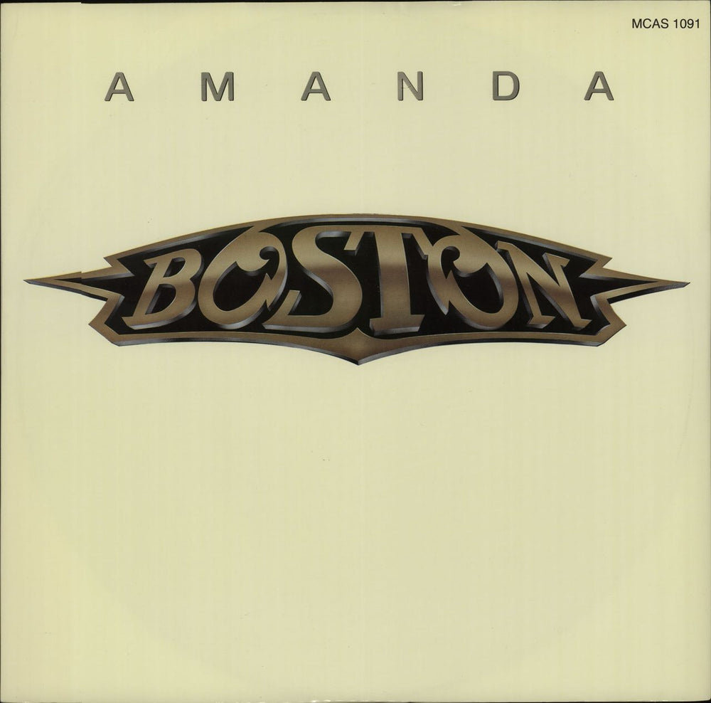 Boston Amanda UK 12" vinyl single (12 inch record / Maxi-single) MCAS1091