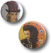 Boy George Pair Of Button Badges UK badge PAIR OF BADGES