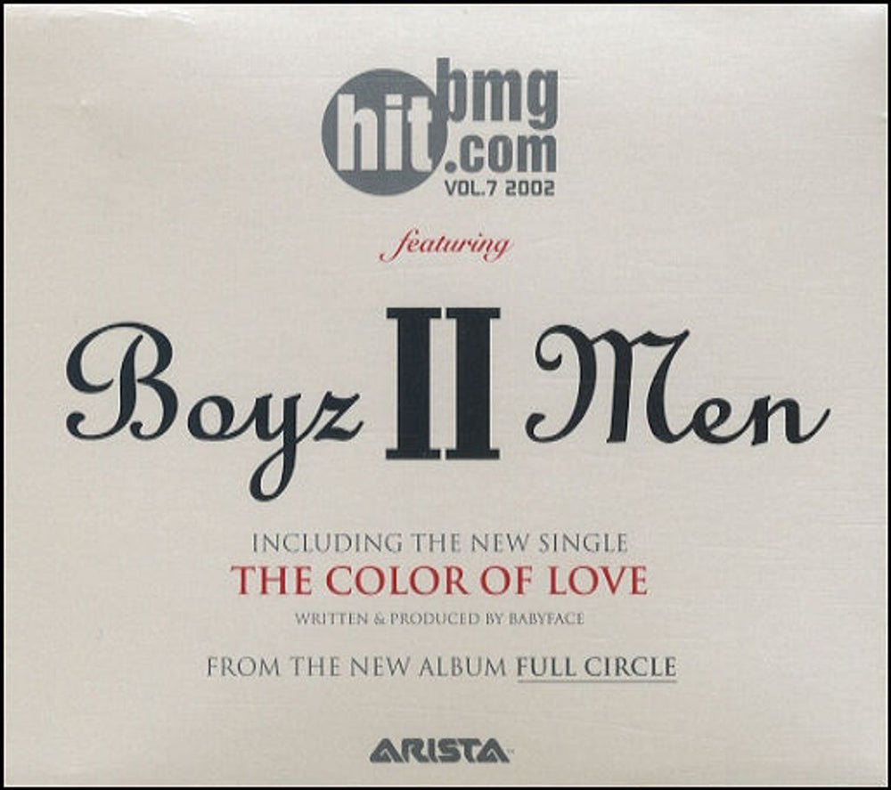Boyz II Men The Color Of Love Japanese Promo CD album