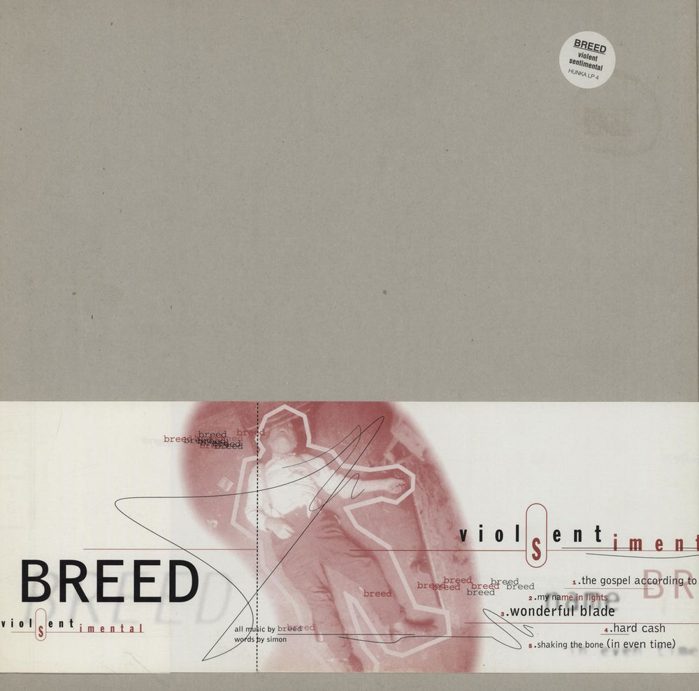 Breed Violent Sentimental UK vinyl LP album (LP record) HUNKALP6