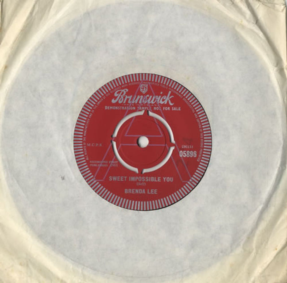 Brenda Lee Sweet Impossible You - A Label UK Promo 7" vinyl single (7 inch record / 45) 05896