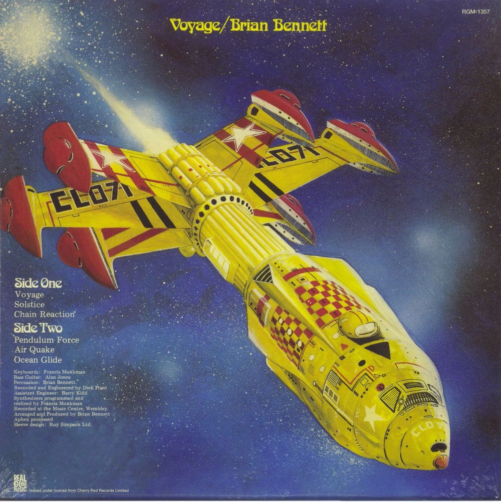 Brian Bennett Voyage (A Journey Into Discoid Funk) - Blue/Black Vinyl - Sealed US vinyl LP album (LP record) 848064013570