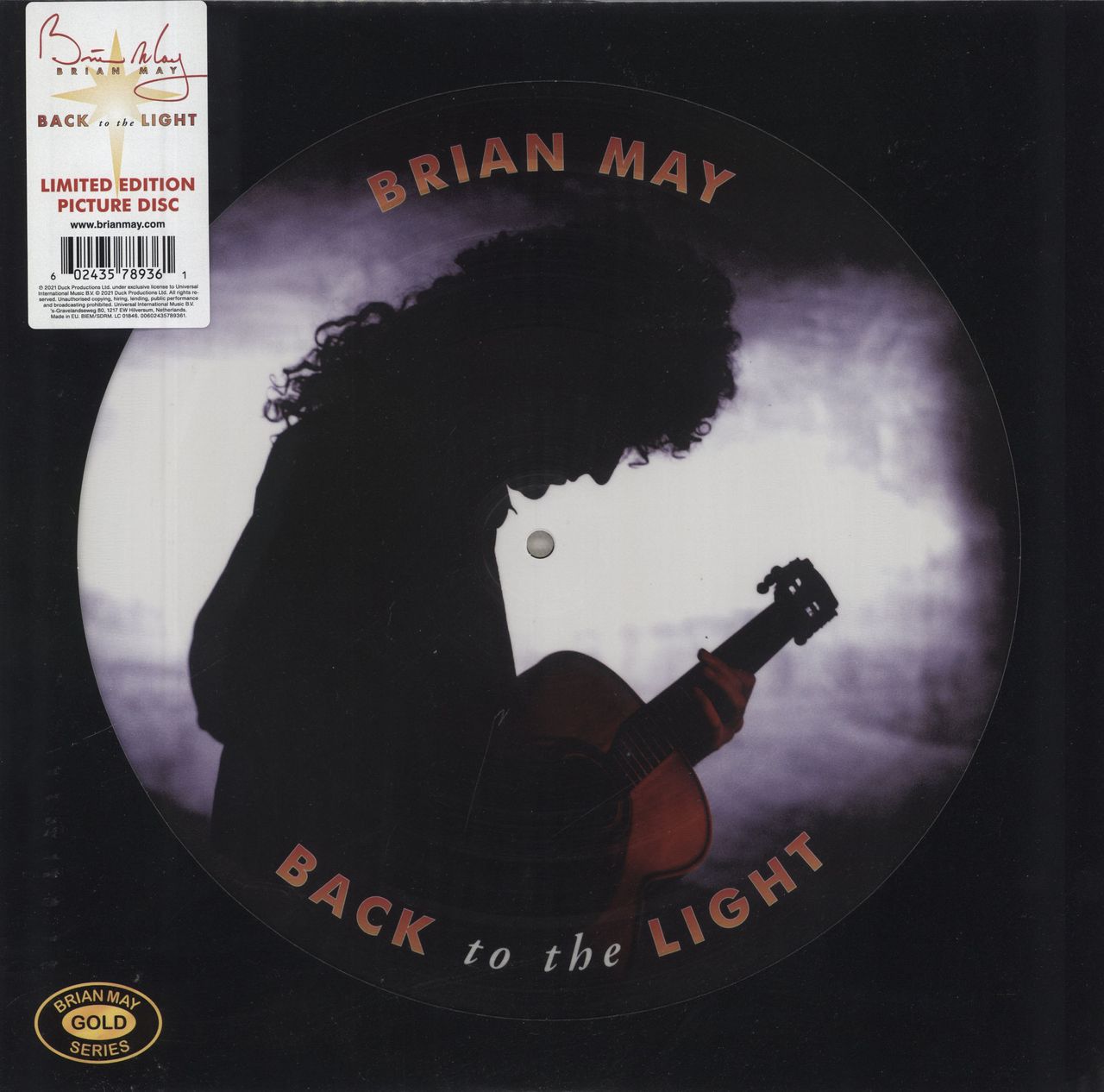Brian May Back To The Light - Numbered UK picture disc LP (vinyl picture disc album) 00602435789361