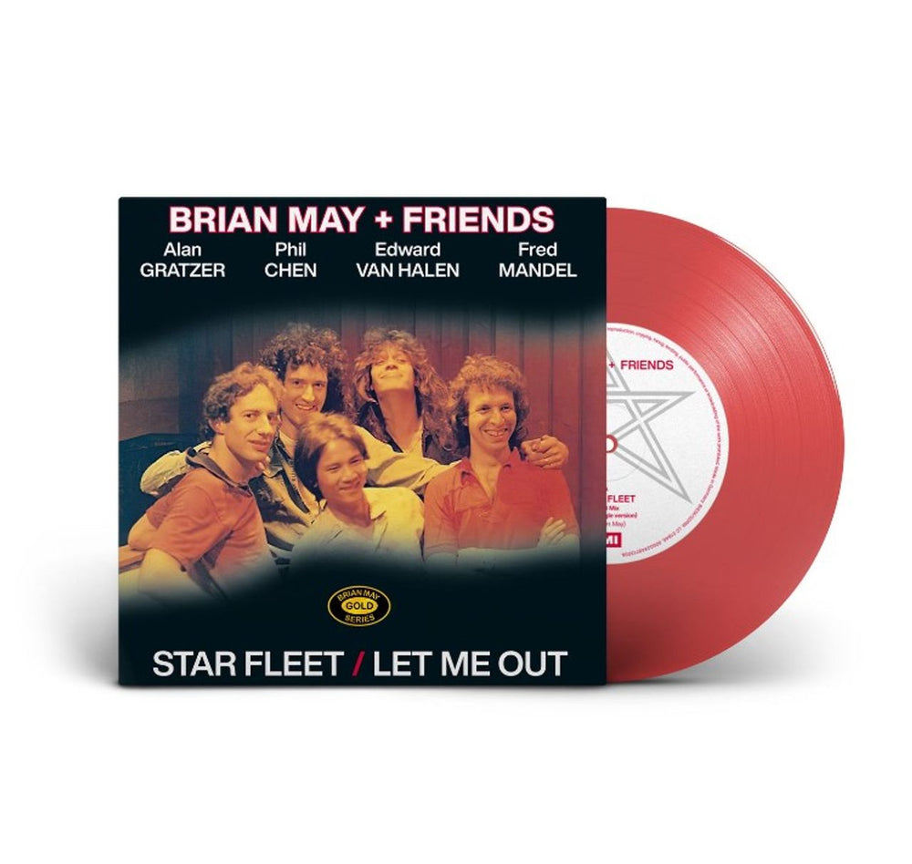 Brian May Star Fleet / Let Me Out - Red Vinyl - Sealed UK 7" vinyl single (7 inch record / 45) 00602448713056