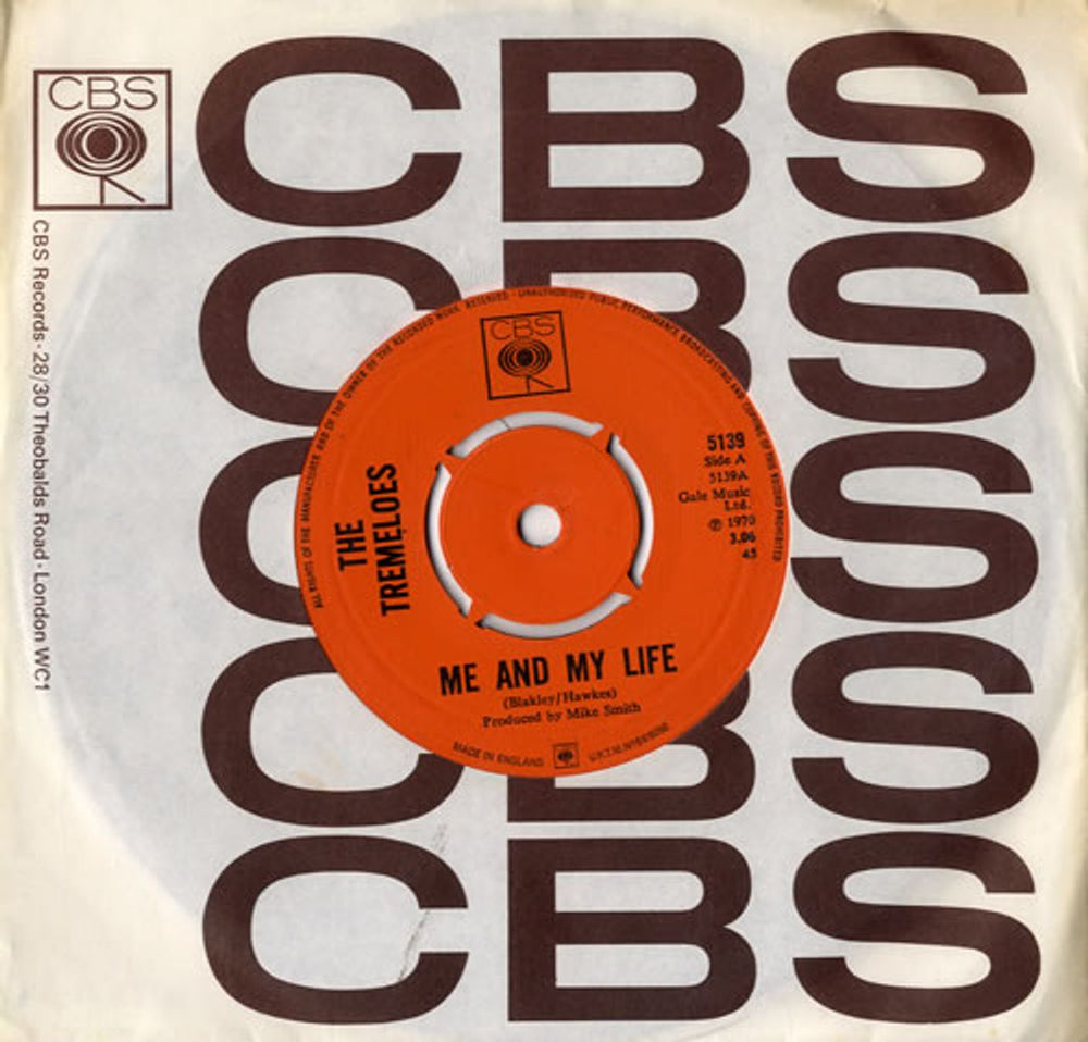 Brian Poole Me And My Life - 4Pr UK 7" vinyl single (7 inch record / 45) 5139