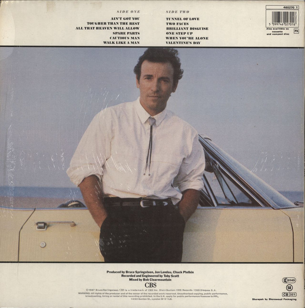 Bruce Springsteen Tunnel Of Love - Sealed UK vinyl LP album (LP record) 5099746027018