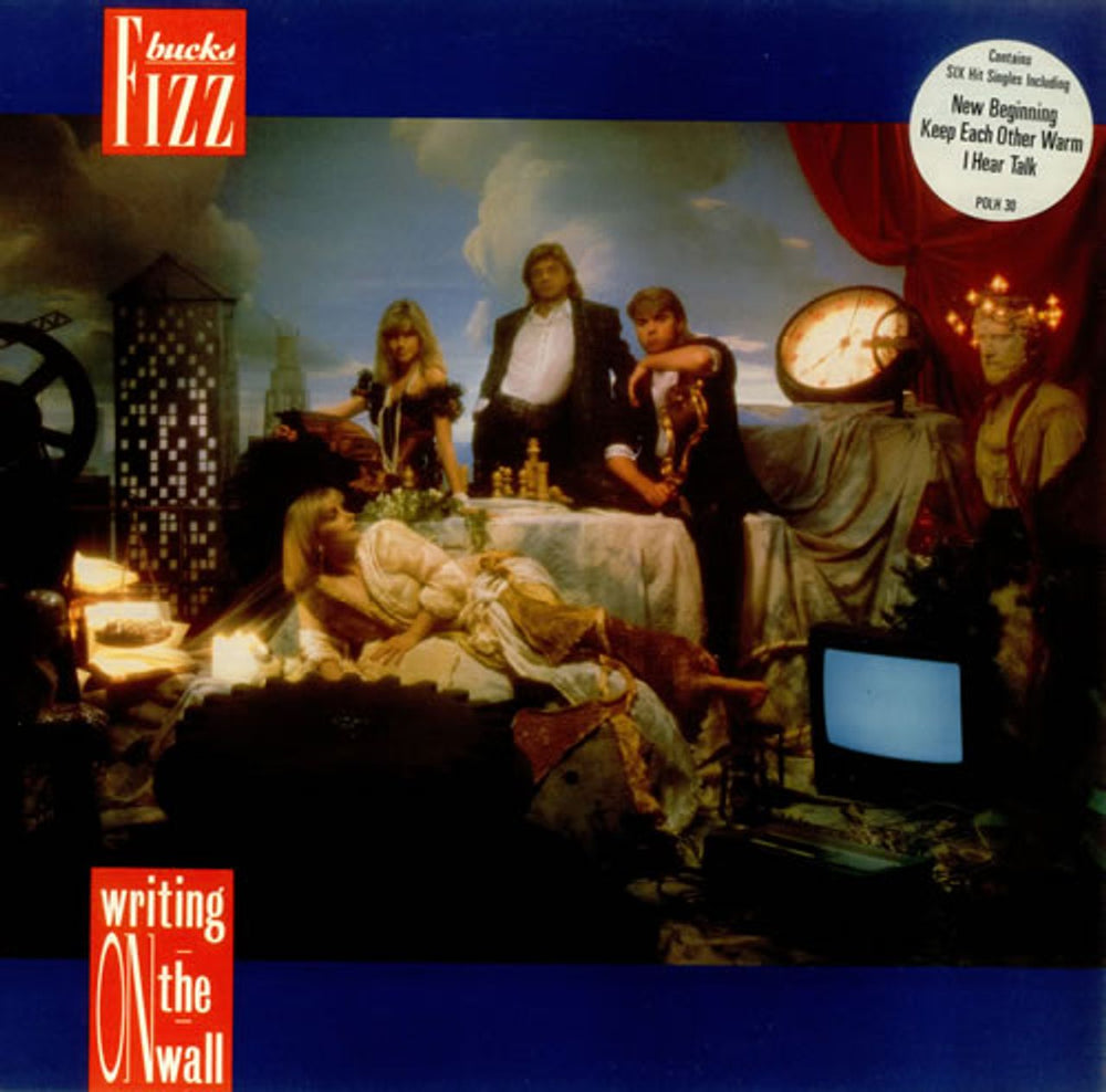 Bucks Fizz Writing On The Wall - Stickered UK vinyl LP album (LP record) POLH30