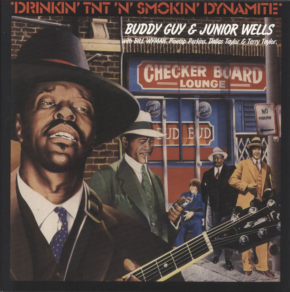 Buddy Guy Drinkin' TNT 'N' Smokin' Dynamite - White Vinyl UK vinyl LP album (LP record) DEMREC536