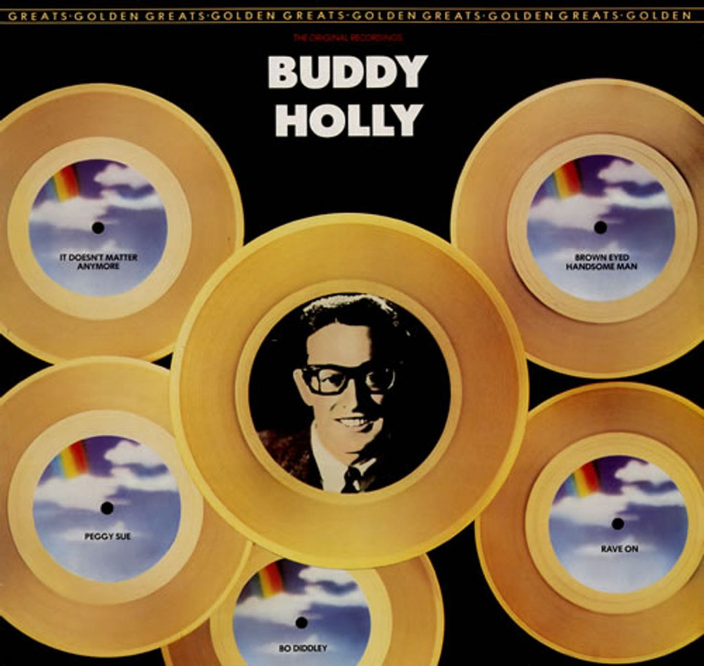 Buddy Holly Golden Greats UK vinyl LP album (LP record) MCM5003