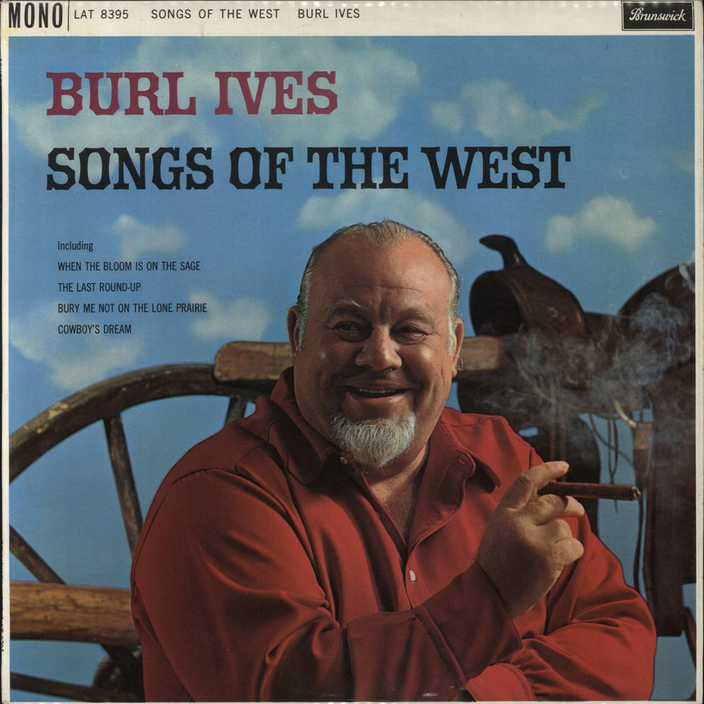 Burl Ives Songs Of The West UK vinyl LP album (LP record) LAT8395