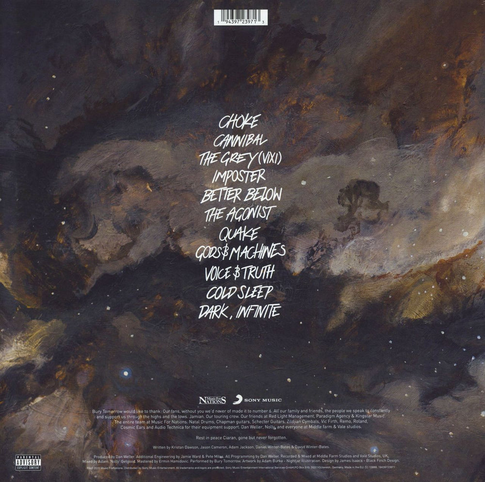 Bury Tomorrow Cannibal UK vinyl LP album (LP record)