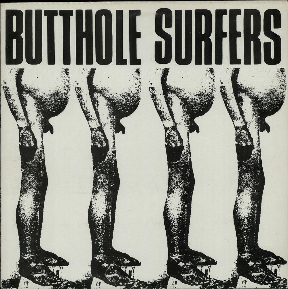 Butthole Surfers Butthole Surfers EP - Black Artwork UK 12" vinyl single (12 inch record / Maxi-single) VIRUS32