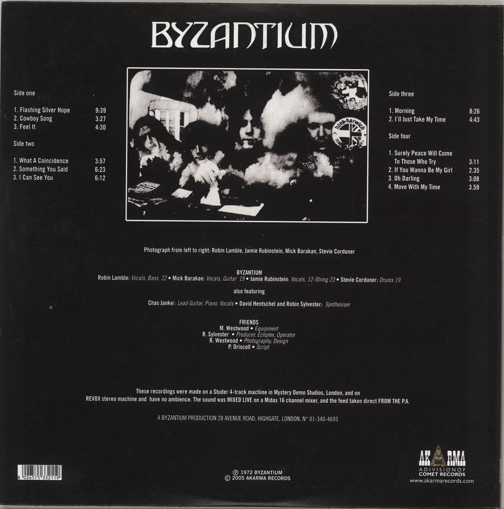 Byzantium Live & Studio Italian 2-LP vinyl record set (Double LP Album) 8026575332119