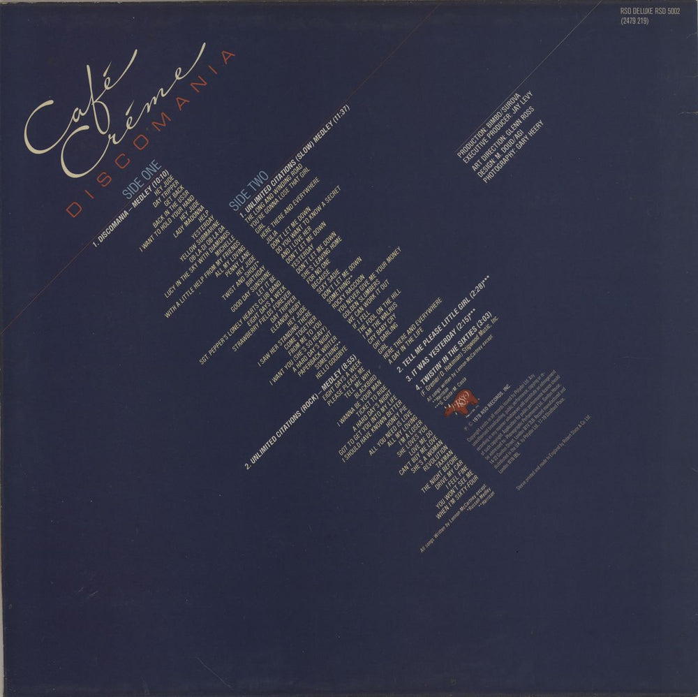 Café Crème Discomania UK vinyl LP album (LP record)