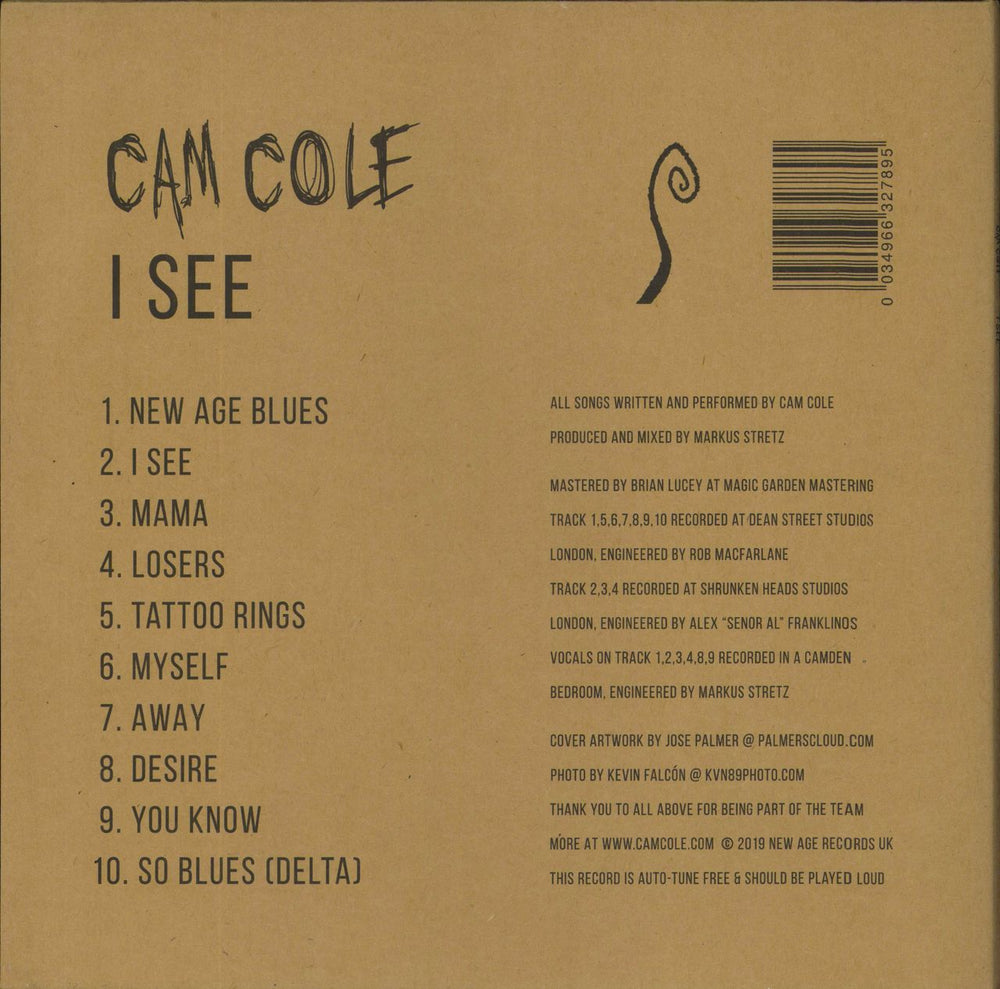 Cam Cole I See UK vinyl LP album (LP record) 034966327895