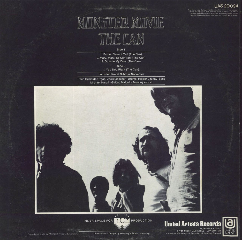 Can Monster Movie - 2nd + Inner UK vinyl LP album (LP record)