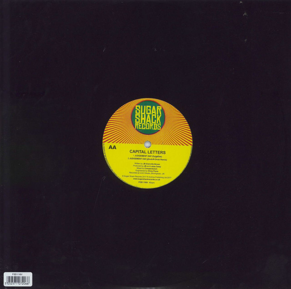 Capital Letters Judgement Day UK 12" vinyl single (12 inch record / Maxi-single) 5052571072066