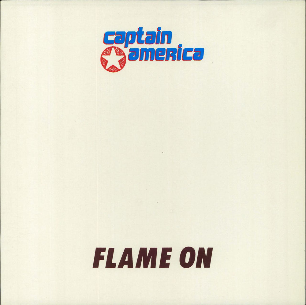 Captain America Flame On - 2nd UK 12" vinyl single (12 inch record / Maxi-single) PAPER016T