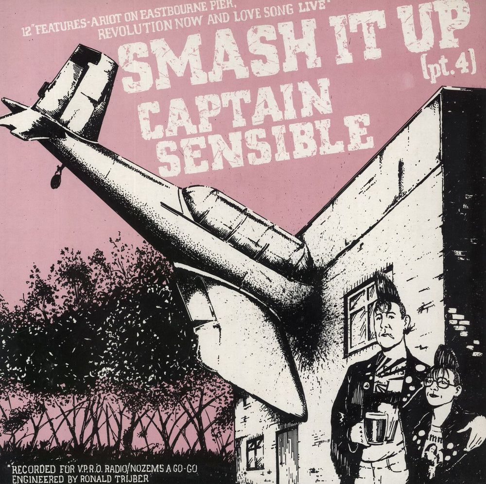 Captain Sensible Smash It Up (Pt. 4) UK 12" vinyl single (12 inch record / Maxi-single) DELT5T