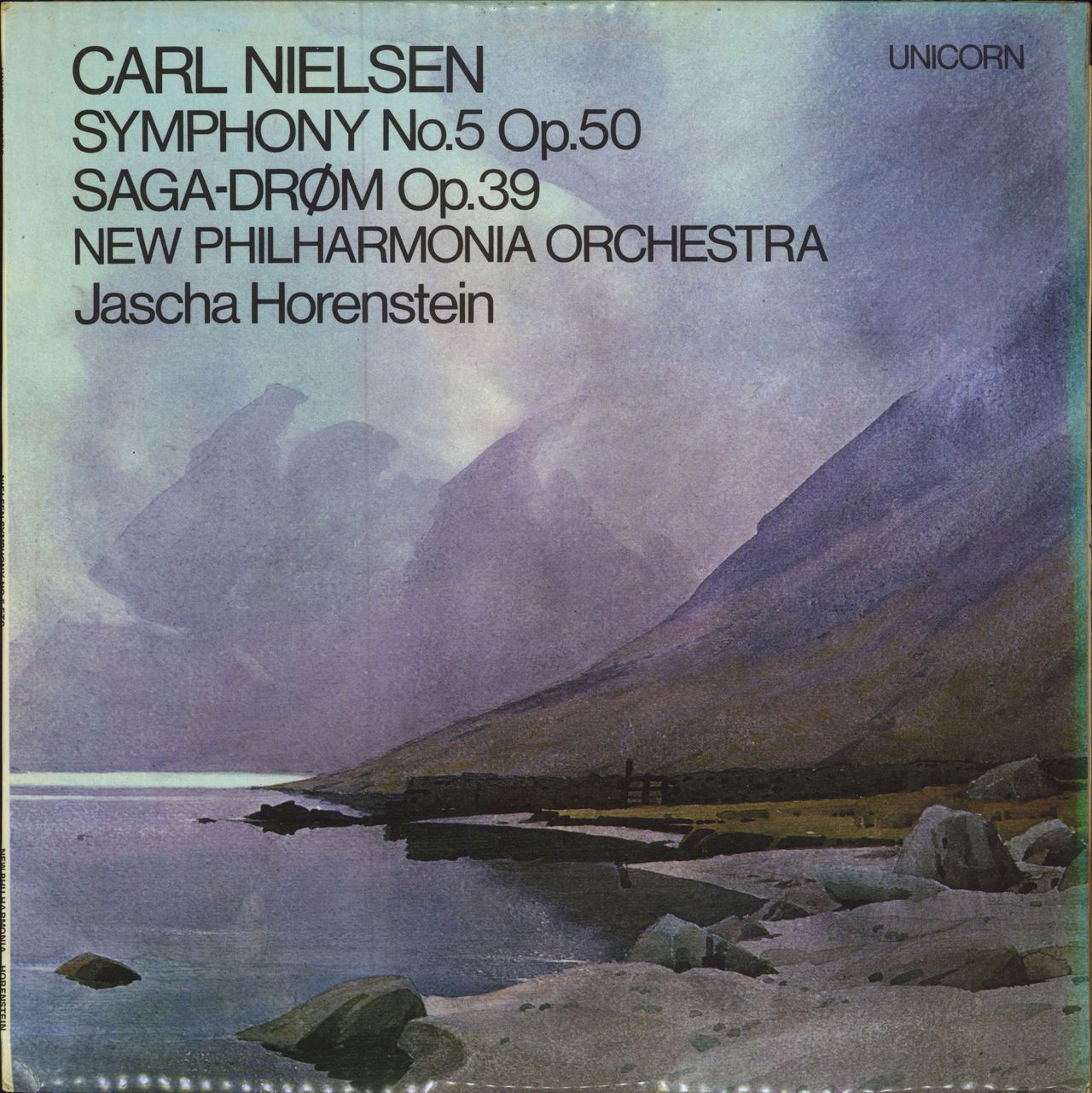 Carl Nielsen Symphony No. 5 Op. 50 / Saga-Drøm Op. 39 UK vinyl LP album (LP record) RHS300