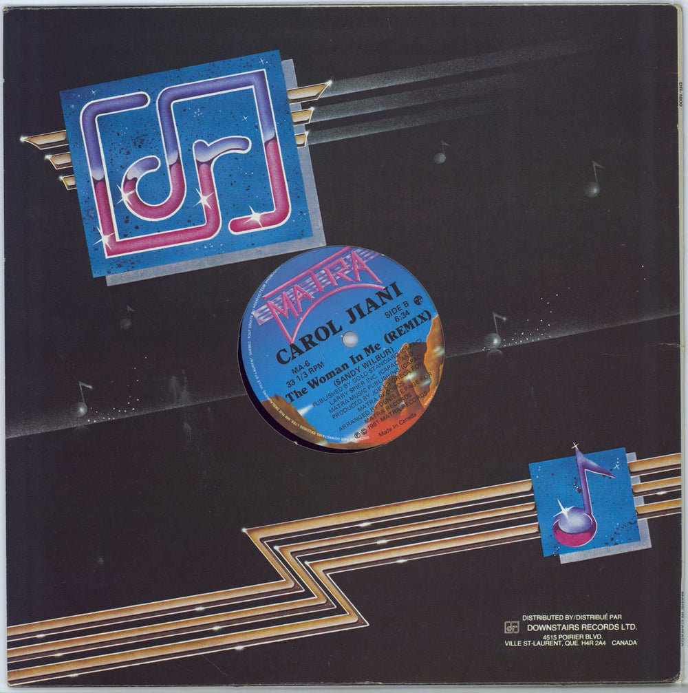 Carol Jiani Mercy (Remix) Canadian 12" vinyl single (12 inch record / Maxi-single)