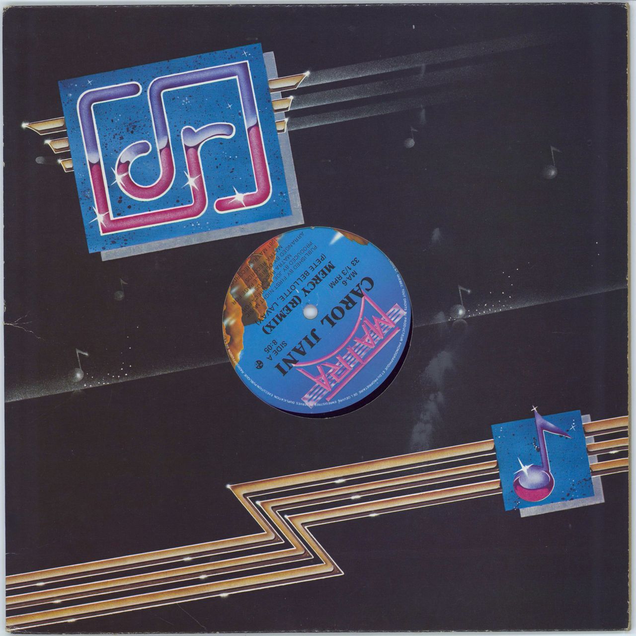 Carol Jiani Mercy (Remix) Canadian 12" vinyl single (12 inch record / Maxi-single) MA-6