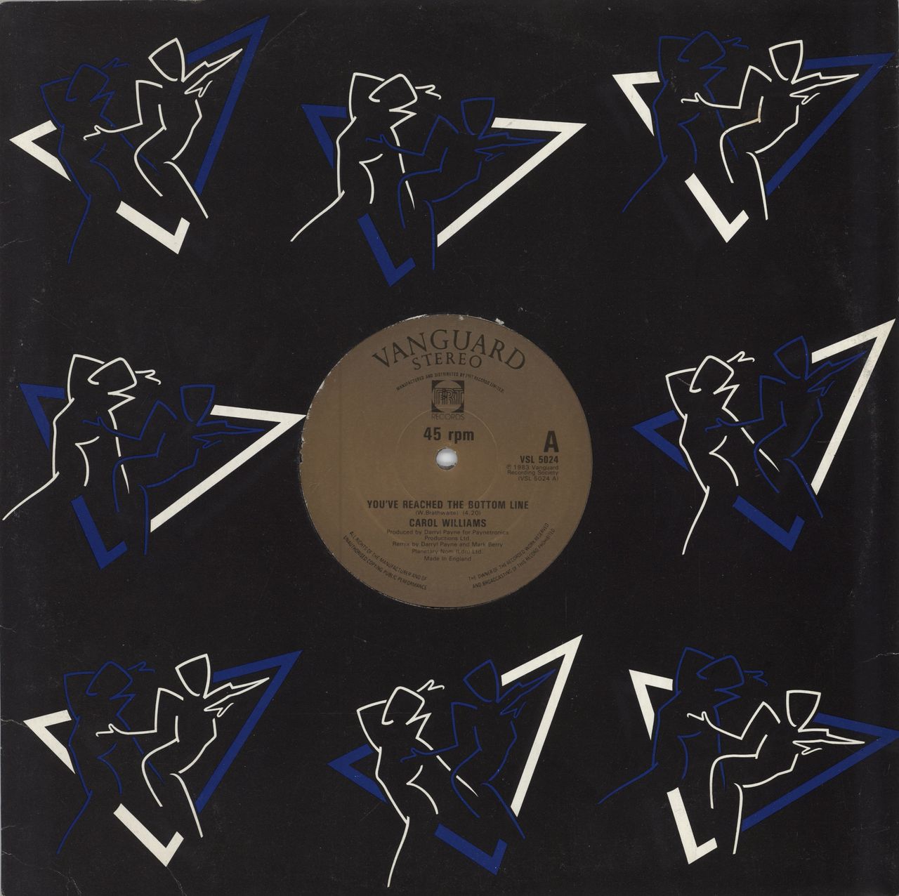 Carol Williams You've Reached The Bottom Line UK 12" vinyl single (12 inch record / Maxi-single) VSL5024