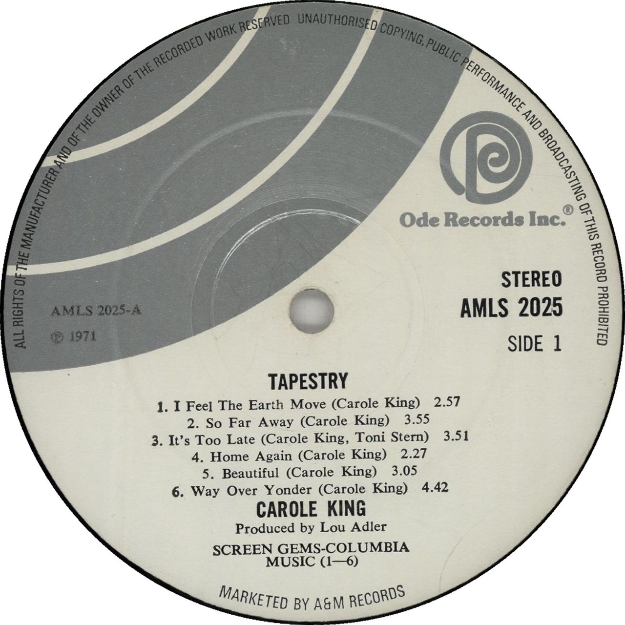 Carole King Tapestry - UK Vinyl —