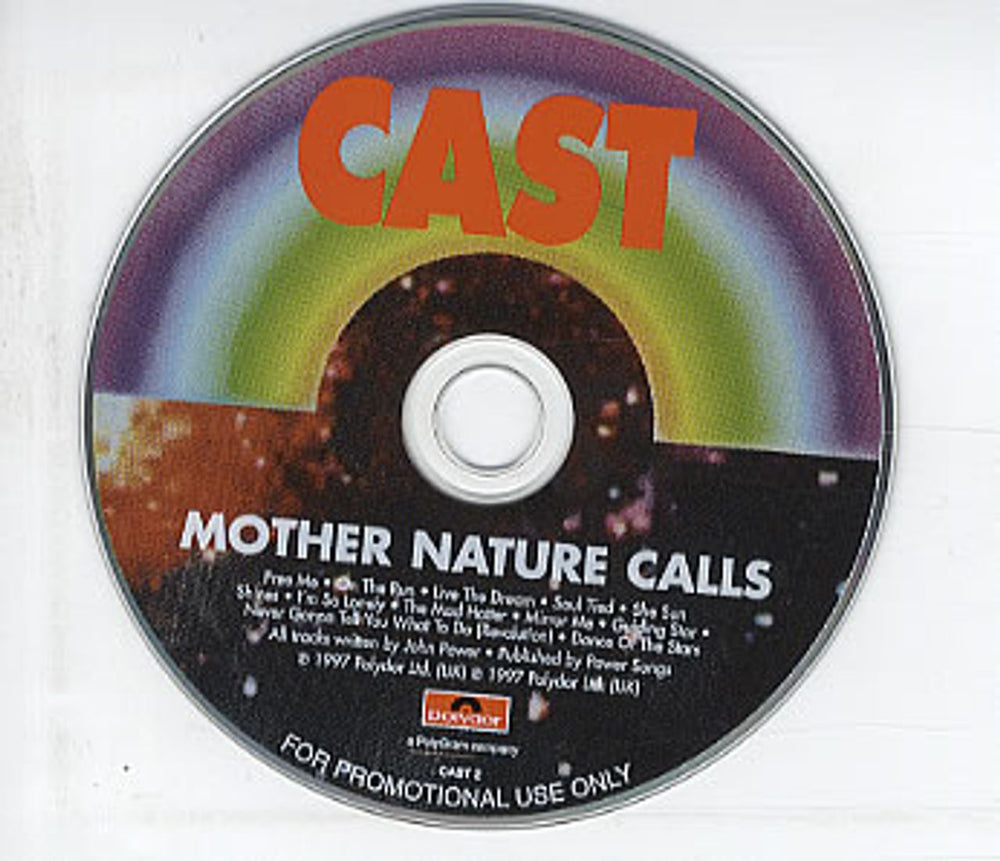 Cast Mother Nature Calls - Tin UK Promo CD album (CDLP) CAST2