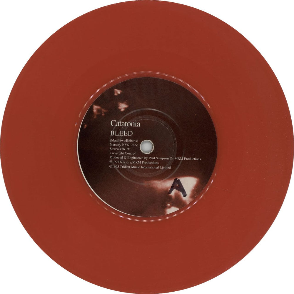 Catatonia Bleed - Red Vinyl UK 7" vinyl single (7 inch record / 45) CAA07BL326925