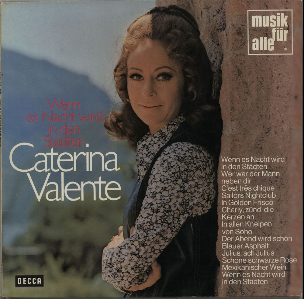 Caterina Valente Wenn Es Nacht Wird In Den Städten German vinyl LP album (LP record) ND625