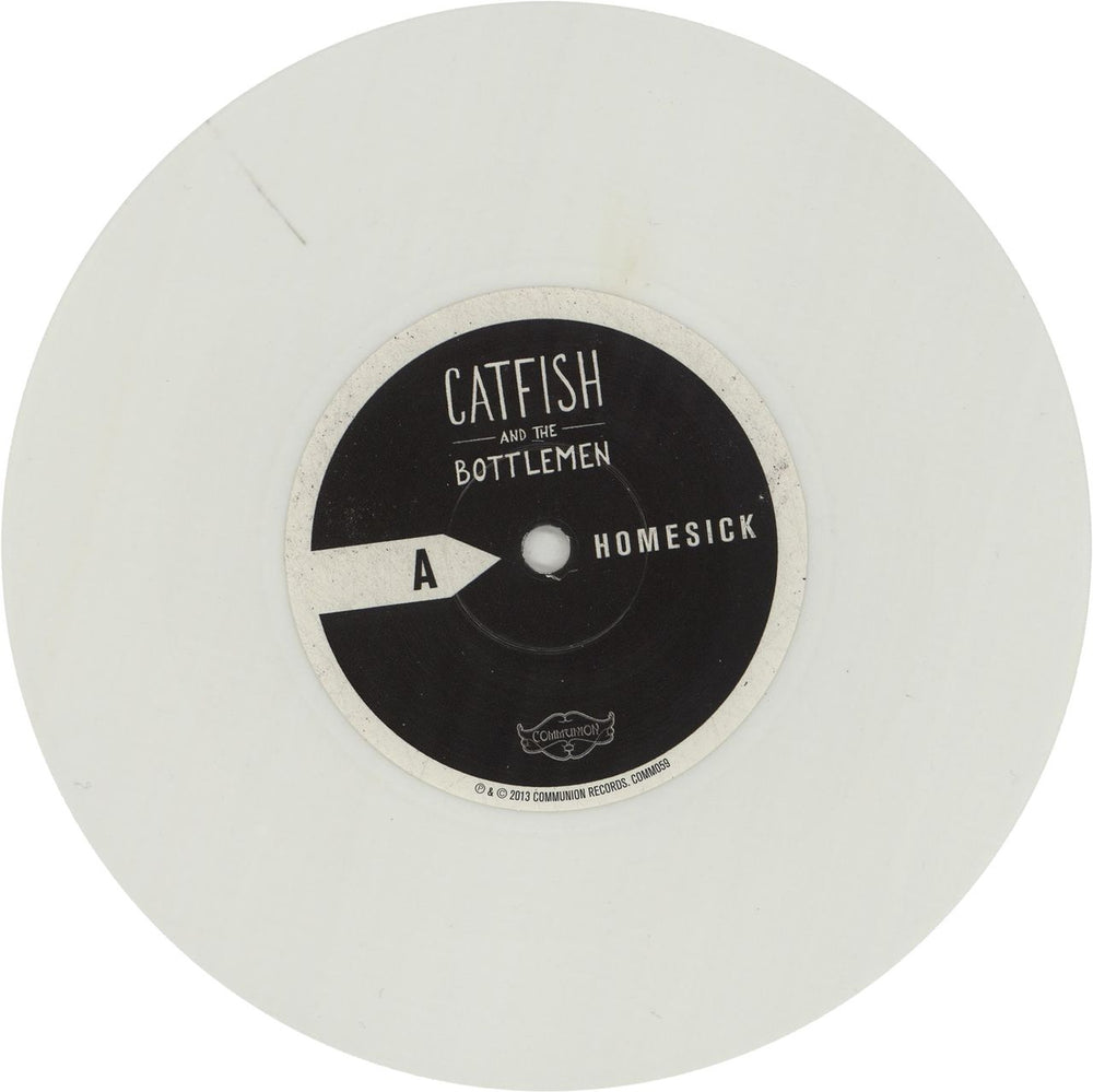 Catfish And The Bottlemen Homesick - White Vinyl UK 7" vinyl single (7 inch record / 45) 5060148572000