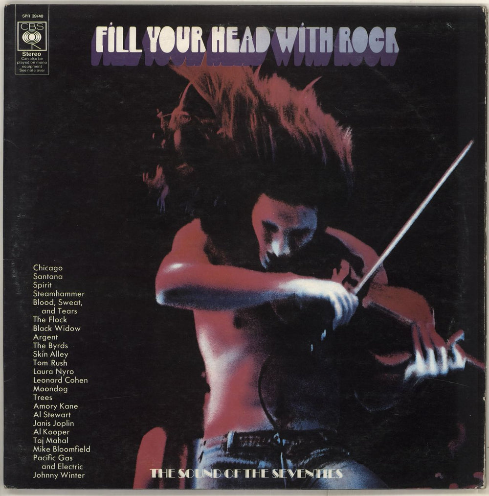 CBS Records Fill Your Head With Rock UK 2-LP vinyl record set (Double LP Album) SPR39/40