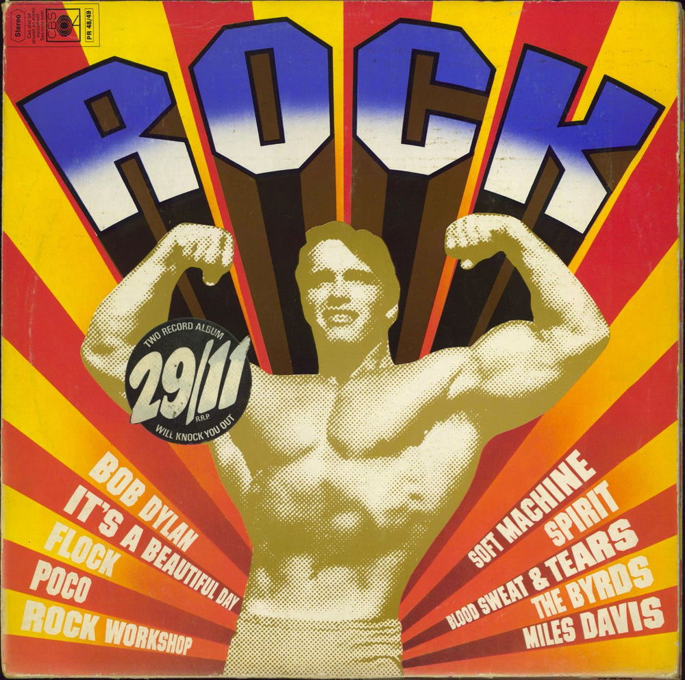 CBS Records Rock Buster UK 2-LP vinyl record set (Double LP Album) PR48/49