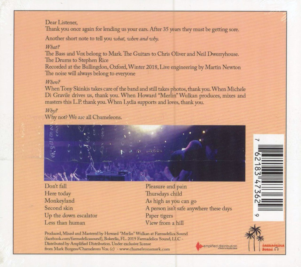 Chameleons Vox Script Of The Bridge Live - Sealed US CD album (CDLP) 762183473629