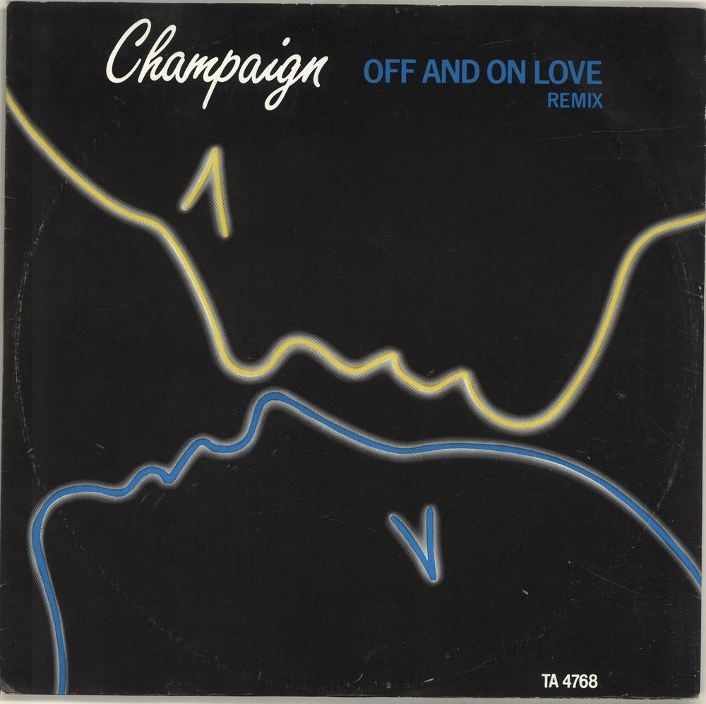 Champaign Off And On Love - P/s UK 12" vinyl single (12 inch record / Maxi-single) TA4768