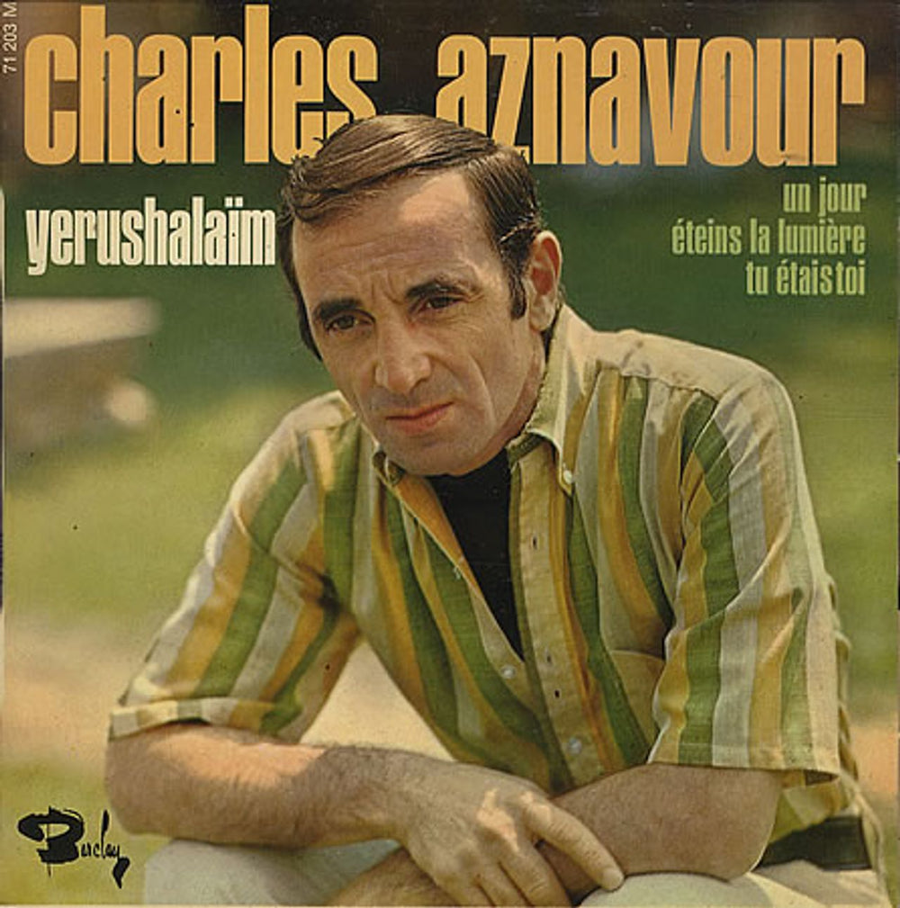 Charles Aznavour Yerushalaïm EP French 7" vinyl single (7 inch record / 45) 71203