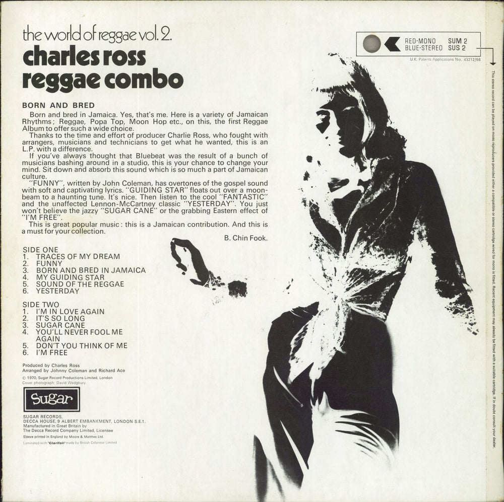 Charles Ross Reggae Combo The World Of Reggae Vol.2. UK vinyl LP album (LP record)