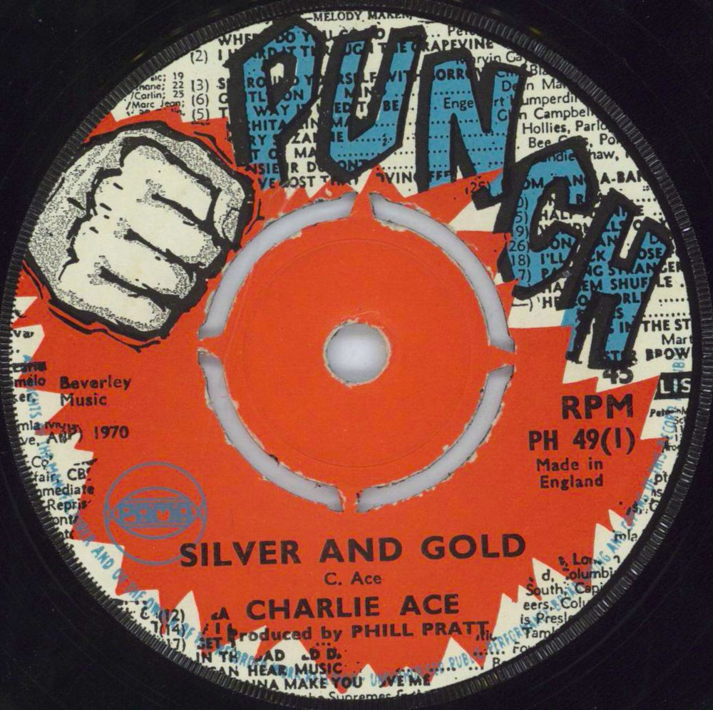 Charlie Ace Silver And Gold / Bump And Bore UK 7" vinyl single (7 inch record / 45) PH49