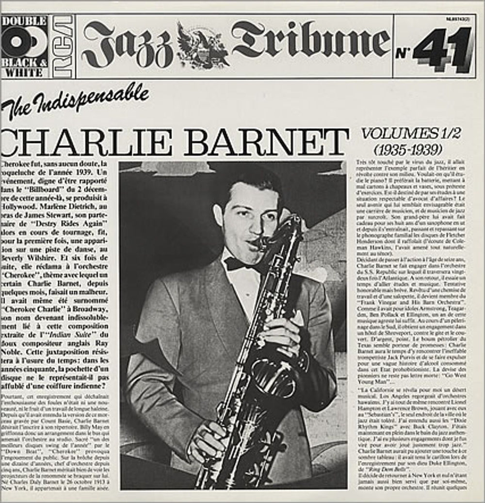 Charlie Barnet The Indispensable Charlie Barnet Volumes 1/2 German 2-LP vinyl record set (Double LP Album) NL89743