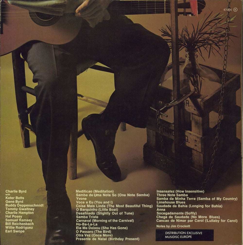 Charlie Byrd Latin Byrd French 2-LP vinyl record set (Double LP Album)