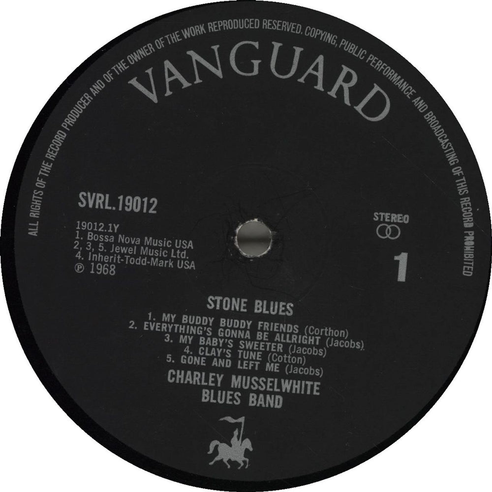 Charlie Musselwhite Stone Blues UK vinyl LP album (LP record)