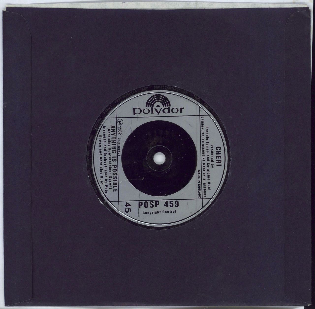 Cheri Murphy's Law - Silver UK 7" vinyl single (7 inch record / 45)